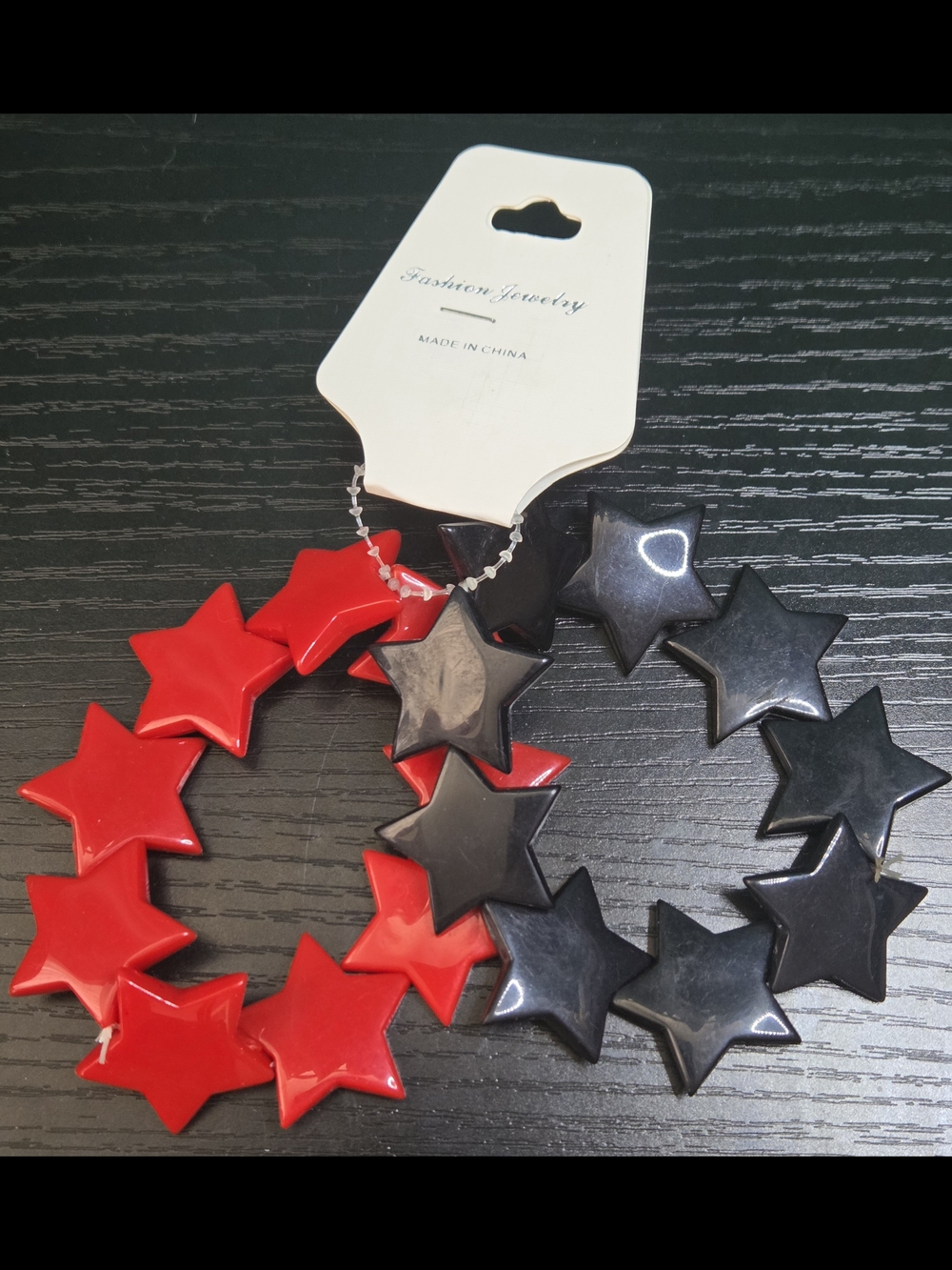 Fashion Jewelry Red and Black Star Bracelets